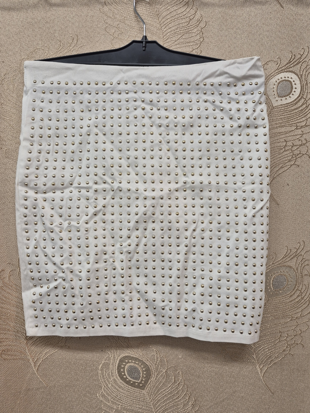 🌼5/$20 Katie Studded Mini Skirt in White Large Like New